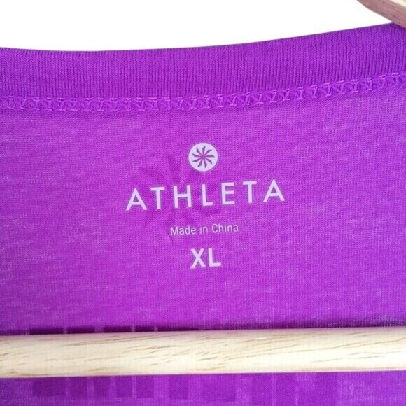 2/$15 Athleta Tank Top Purple XL Racerback Sleeveless 2014 Espritde She Lifetime - Picture 5 of 6